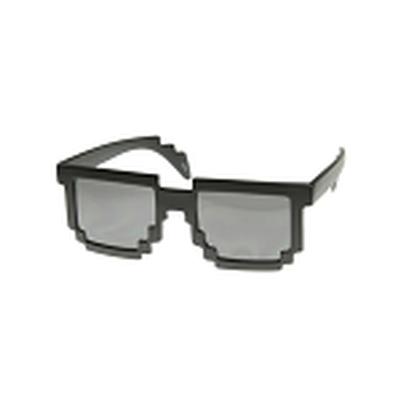 Click to get 8 Bit Glasses Black Silver Lenses